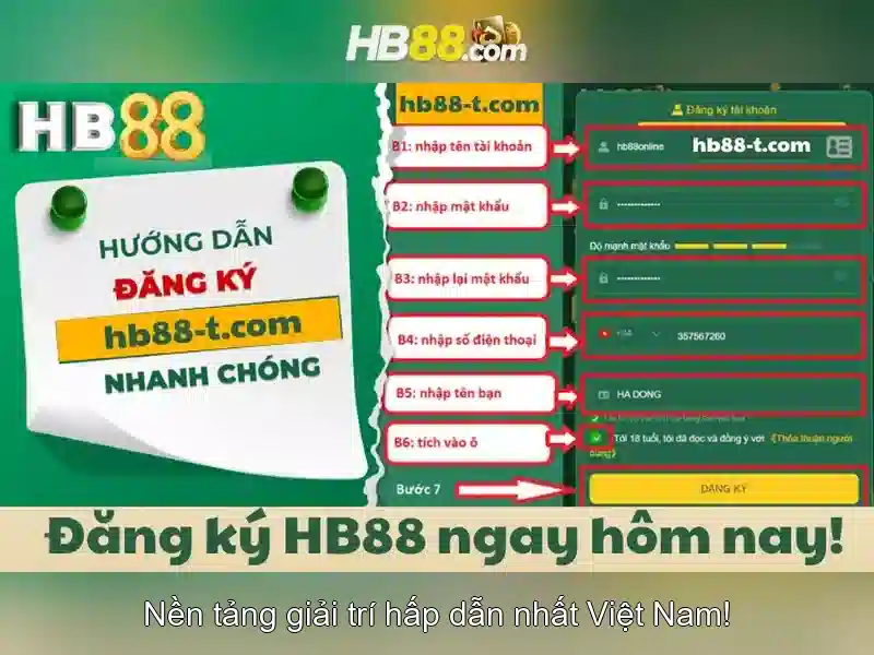 Hướng Dẫn Đăng Ký hb88 Casino